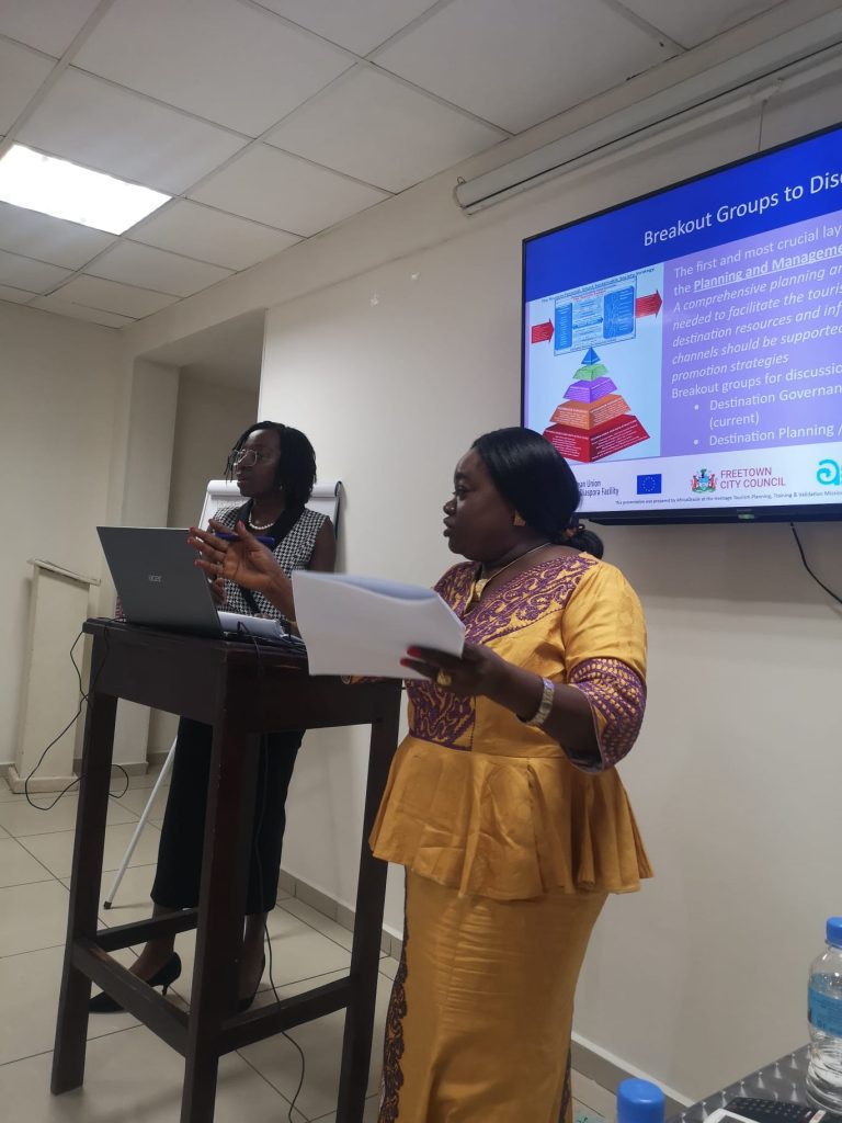 Freetown 30311023 – Isatu Smith of WAHC presenting