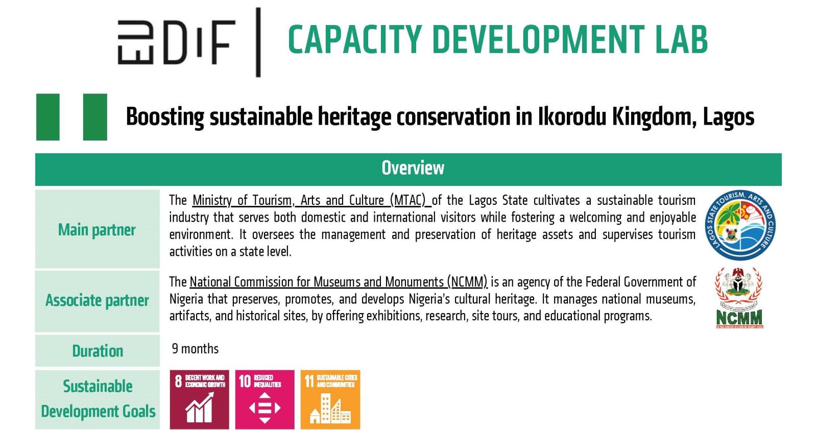 CDL Project info-sheet – Nigeria (1)