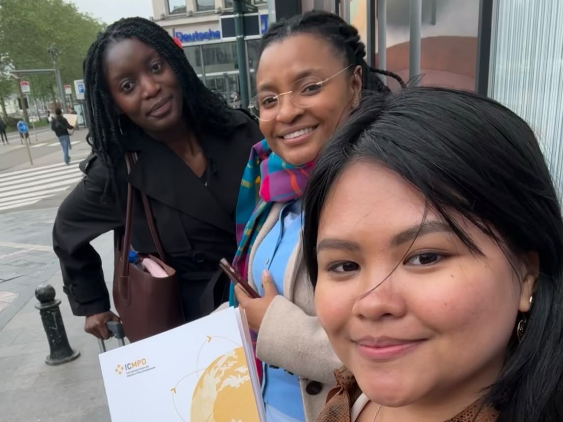 Mary, Nicole and Zeline in Brussels
